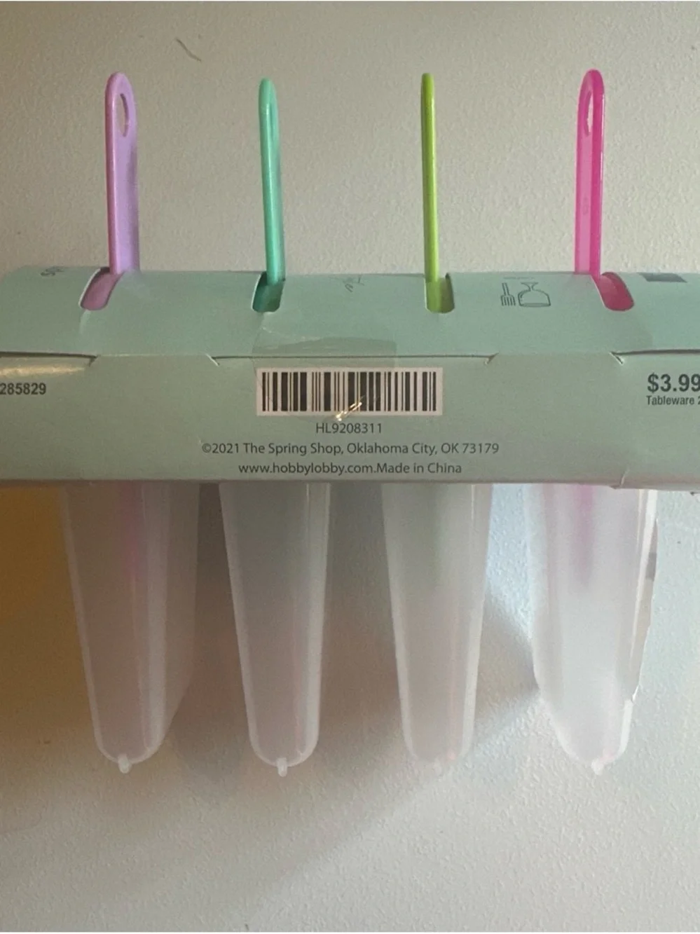 Multi-Color Silicone Frozen Treat Mold Popsicle Maker - 6 Pack